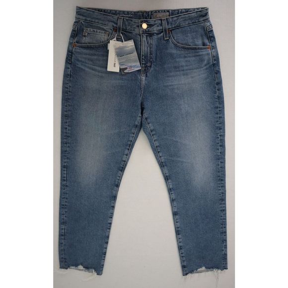 AG Adriano Goldschmied Women Sz 29 Blue Slouchy Slim Fit Ex-Boyfriend Jeans $215 - Picture 1 of 8